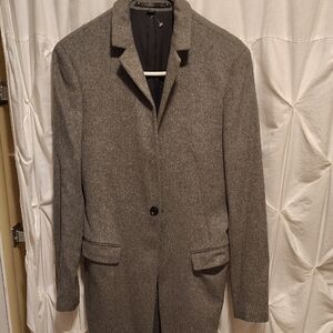 All Saints Classic Gray Women's Wool Blazer